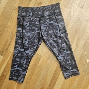 ZYIA Womens Gray Camouflage Leggings